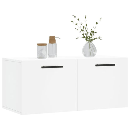 vidaXL Wall Cabinet White 80x36.5x35 cm Engineered Wood 3