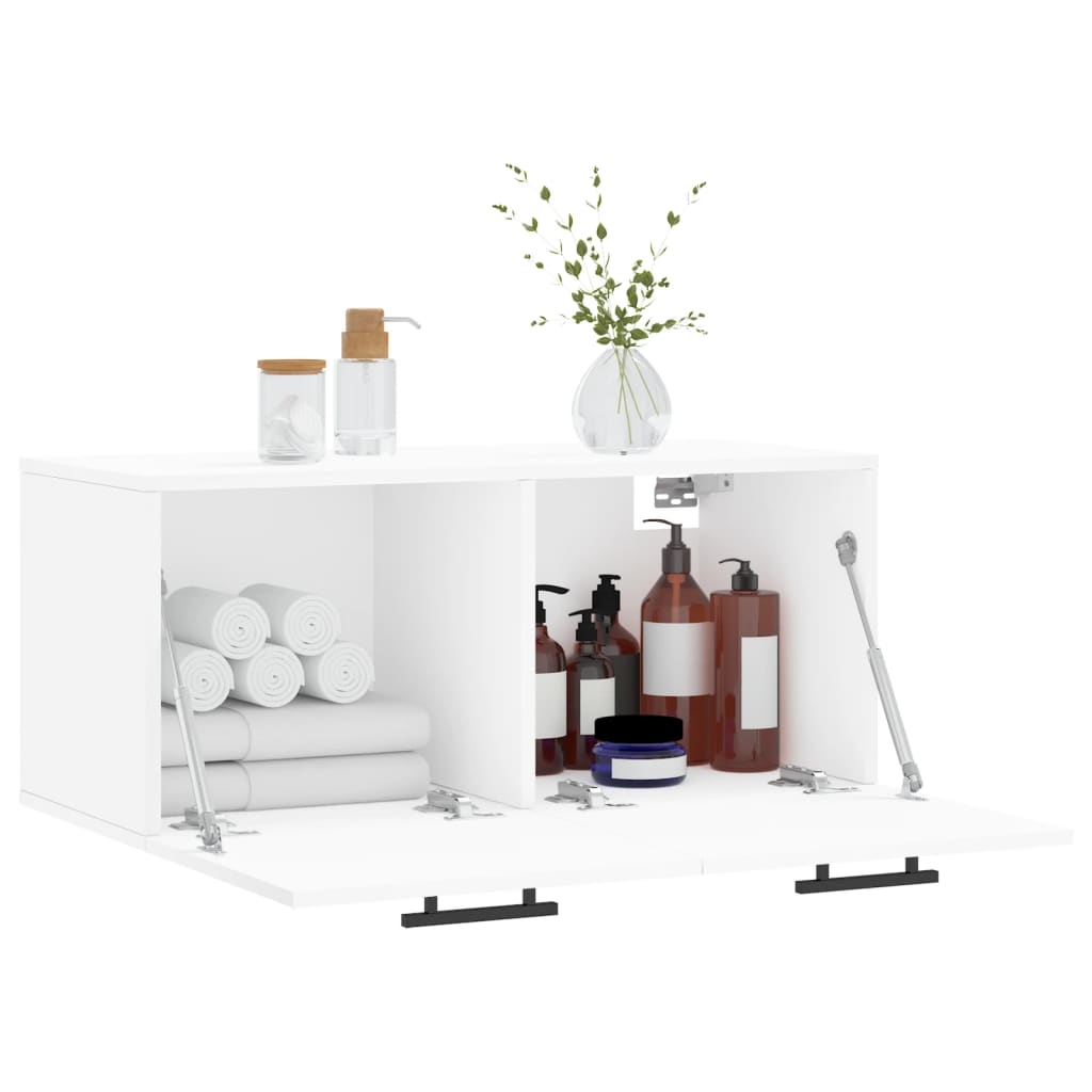 vidaXL Wall Cabinet White 80x36.5x35 cm Engineered Wood 4