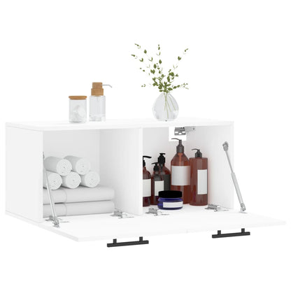 vidaXL Wall Cabinet White 80x36.5x35 cm Engineered Wood 4