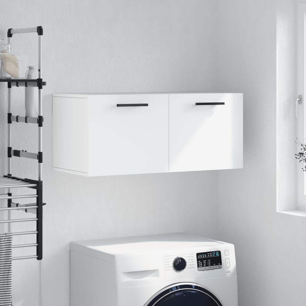 vidaXL Wall Cabinet White 80x36.5x35 cm Engineered Wood 1