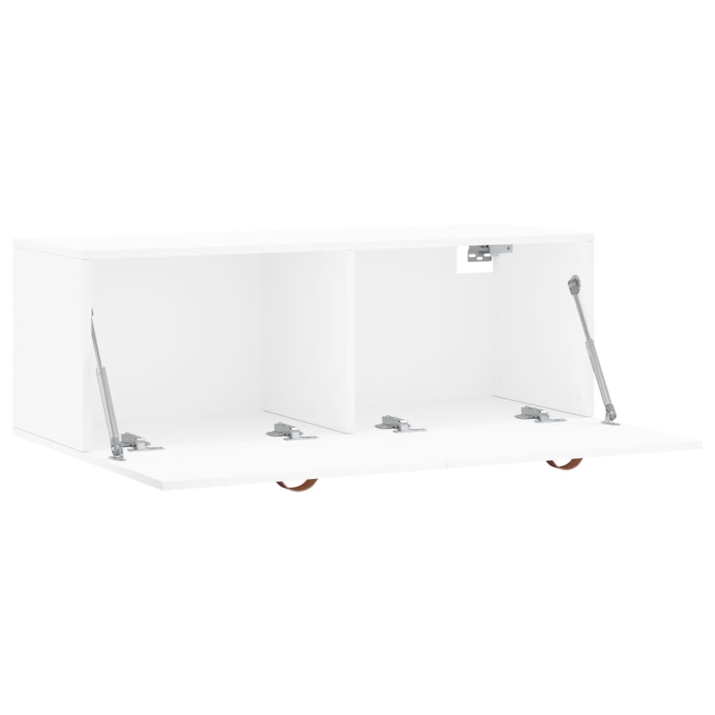 vidaXL Wall Cabinet White 100x36,5x35 cm Engineered Wood 4