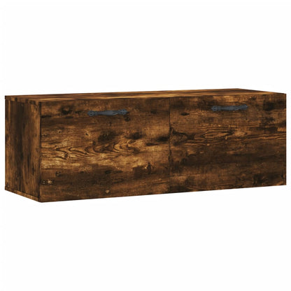vidaXL Wall Cabinet Smoked Oak 100x36,5x35 cm Engineered Wood 2