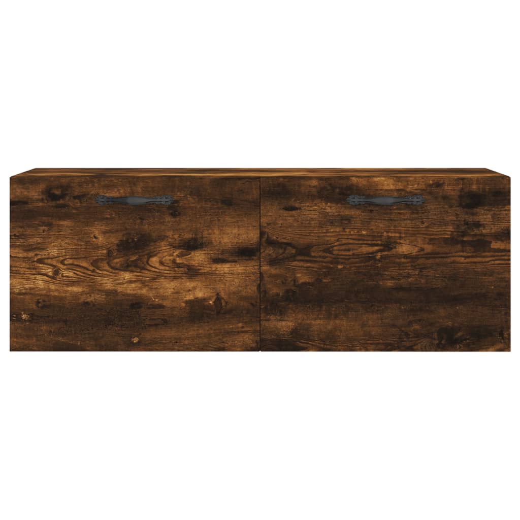 vidaXL Wall Cabinet Smoked Oak 100x36,5x35 cm Engineered Wood 3