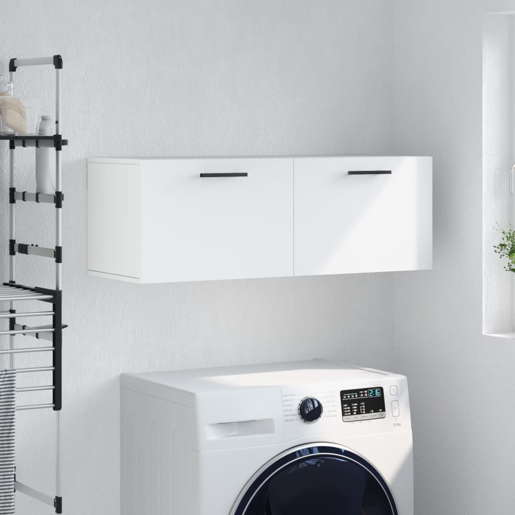 Wall Cabinet 100x36.5x35 cm Engineered Wood White