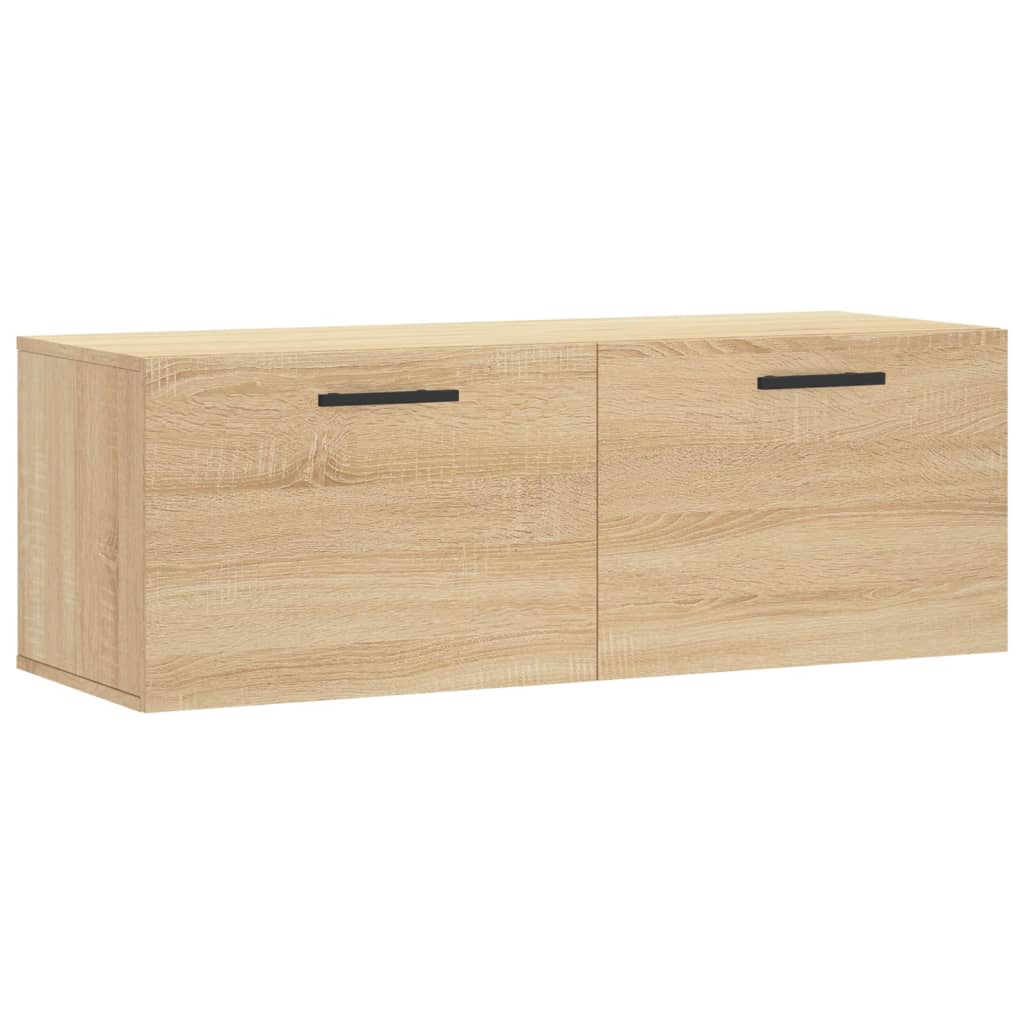 vidaXL Wall Cabinet Sonoma Oak 100x36.5x35 cm Engineered Wood 2