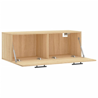 vidaXL Wall Cabinet Sonoma Oak 100x36.5x35 cm Engineered Wood 6