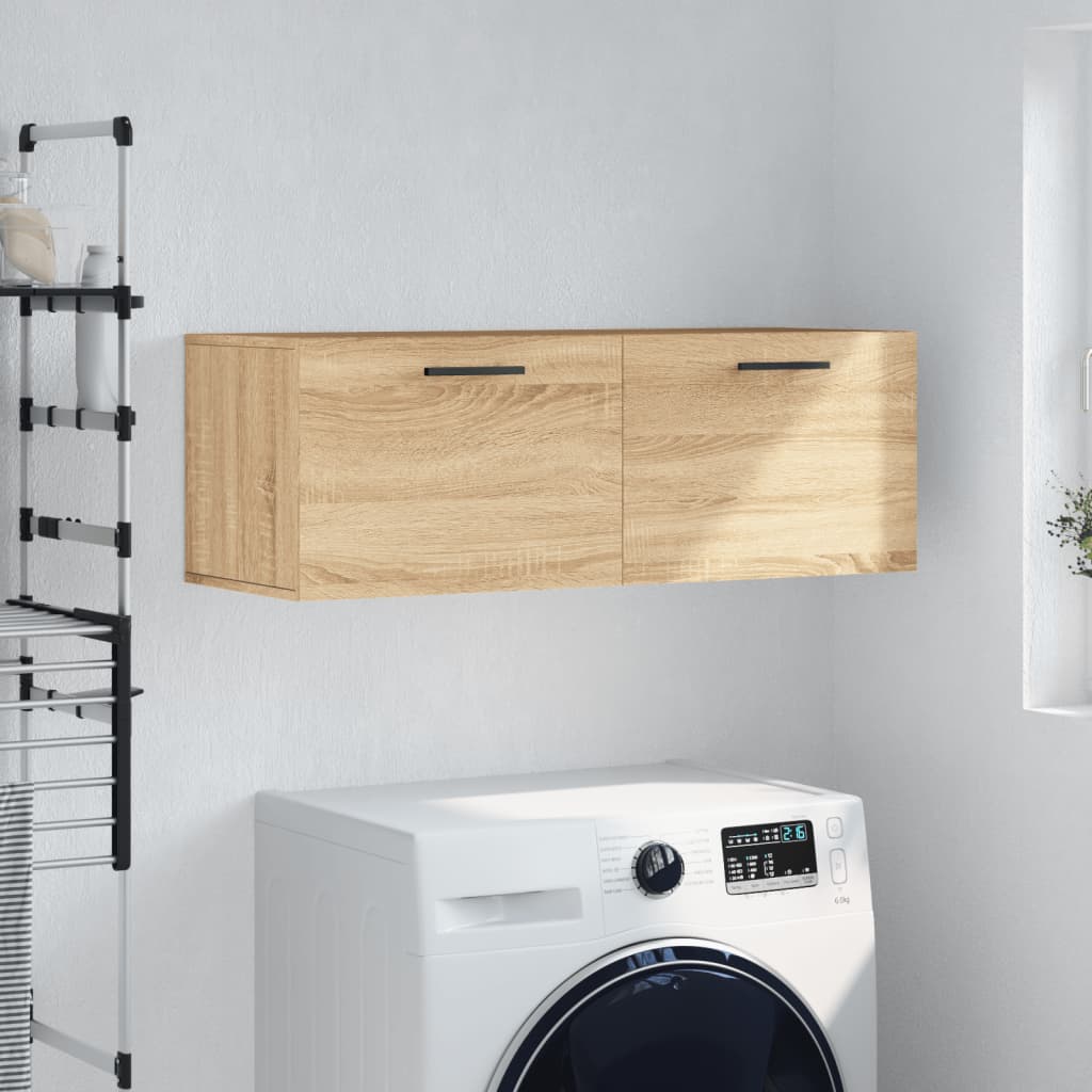vidaXL Wall Cabinet Sonoma Oak 100x36.5x35 cm Engineered Wood 1