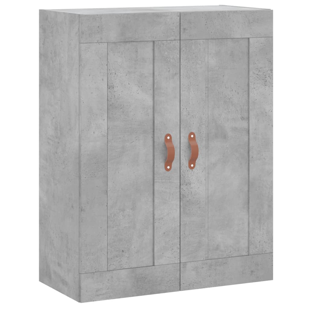 vidaXL Wall Mounted Cabinet Concrete Grey 69.5x34x90 cm Engineered Wood 2