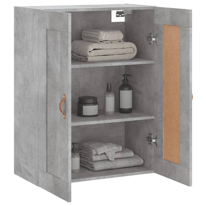 vidaXL Wall Mounted Cabinet Concrete Grey 69.5x34x90 cm Engineered Wood 5