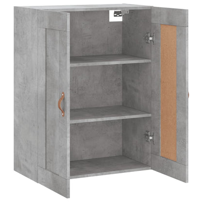 vidaXL Wall Mounted Cabinet Concrete Grey 69.5x34x90 cm Engineered Wood 6