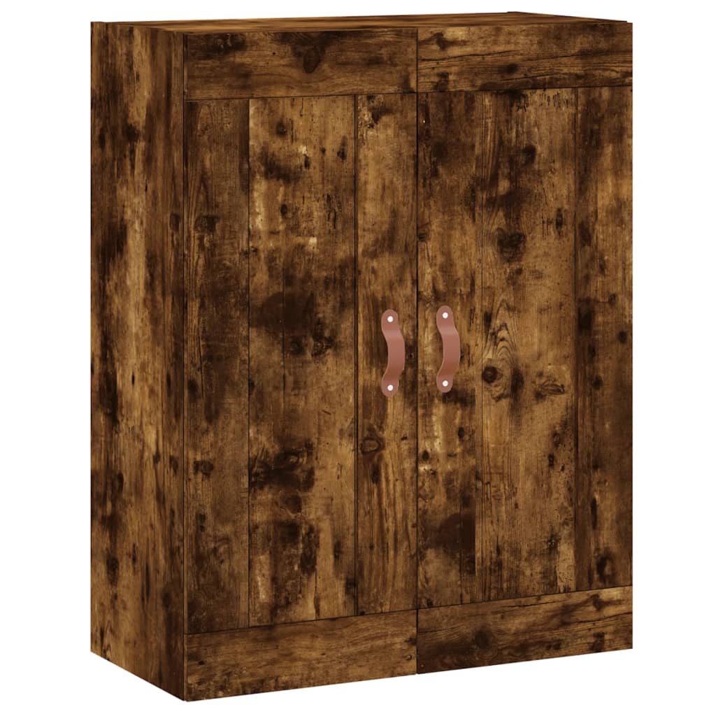 vidaXL Wall Mounted Cabinet Smoked Oak 69.5x34x90 cm Engineered Wood 2