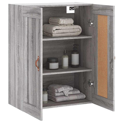 vidaXL Wall Mounted Cabinet Grey Sonoma 69.5x34x90 cm Engineered Wood 5