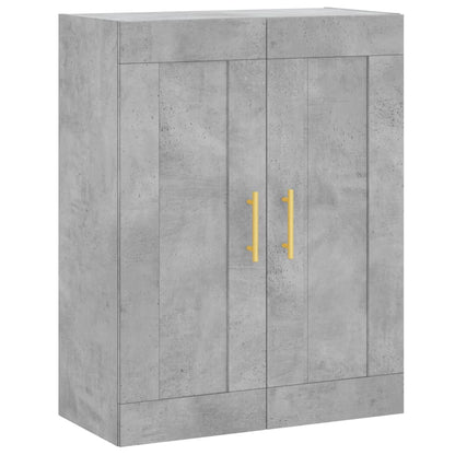 vidaXL Wall Mounted Cabinet Concrete Grey 69.5x34x90 cm Engineered Wood 2