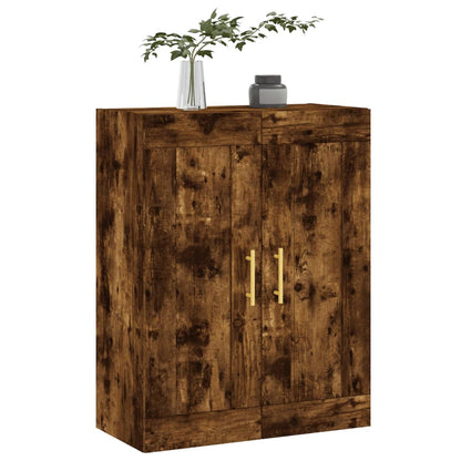 vidaXL Wall Mounted Cabinet Smoked Oak 69.5x34x90 cm Engineered Wood 4