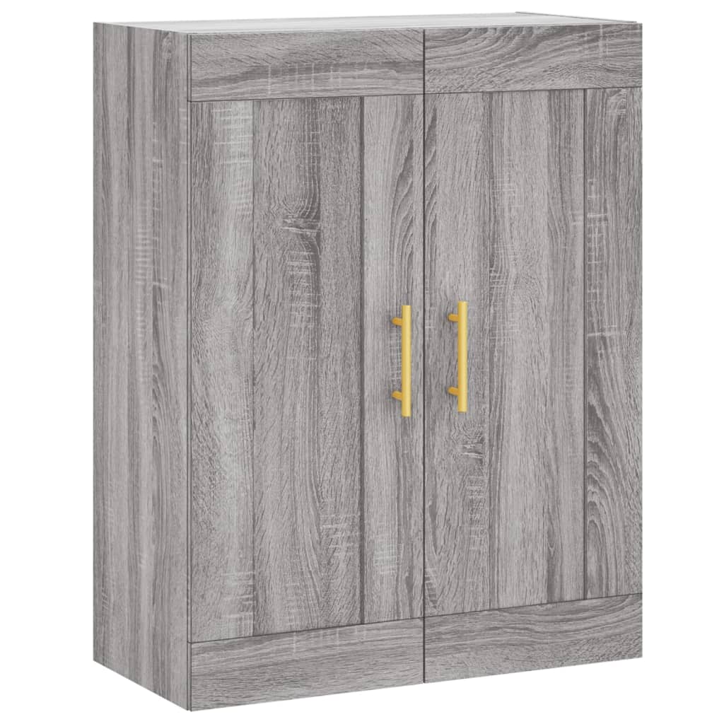 vidaXL Wall Mounted Cabinet Grey Sonoma 69.5x34x90 cm Engineered Wood 2