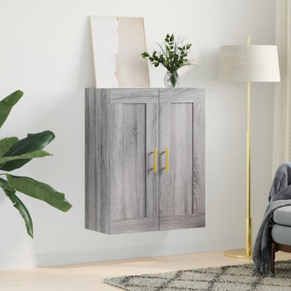 vidaXL Wall Mounted Cabinet Grey Sonoma 69.5x34x90 cm Engineered Wood 3