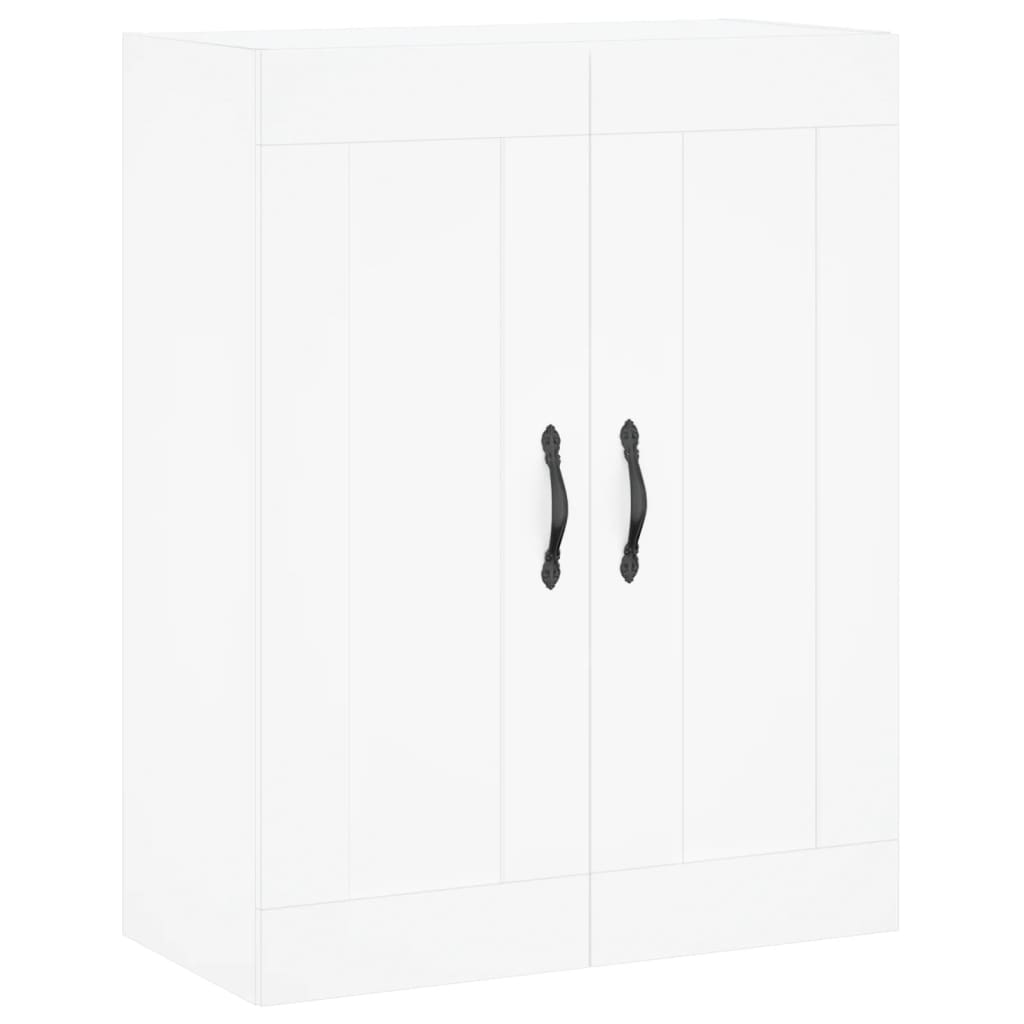 vidaXL Wall Mounted Cabinet White 69.5x34x90 cm Engineered Wood 2
