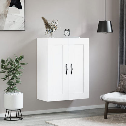 vidaXL Wall Mounted Cabinet White 69.5x34x90 cm Engineered Wood 3
