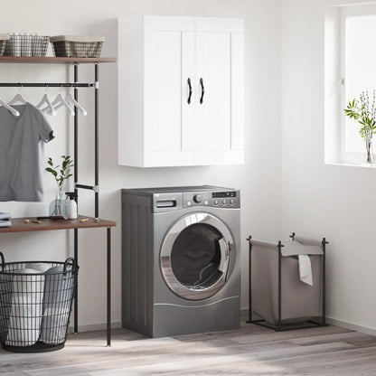 vidaXL Wall Mounted Cabinet White 69.5x34x90 cm Engineered Wood 1