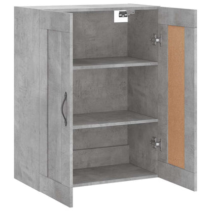 vidaXL Wall Mounted Cabinet Concrete Grey 69.5x34x90 cm Engineered Wood 6