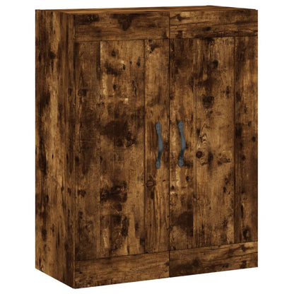 vidaXL Wall Mounted Cabinet Smoked Oak 69.5x34x90 cm Engineered Wood 2