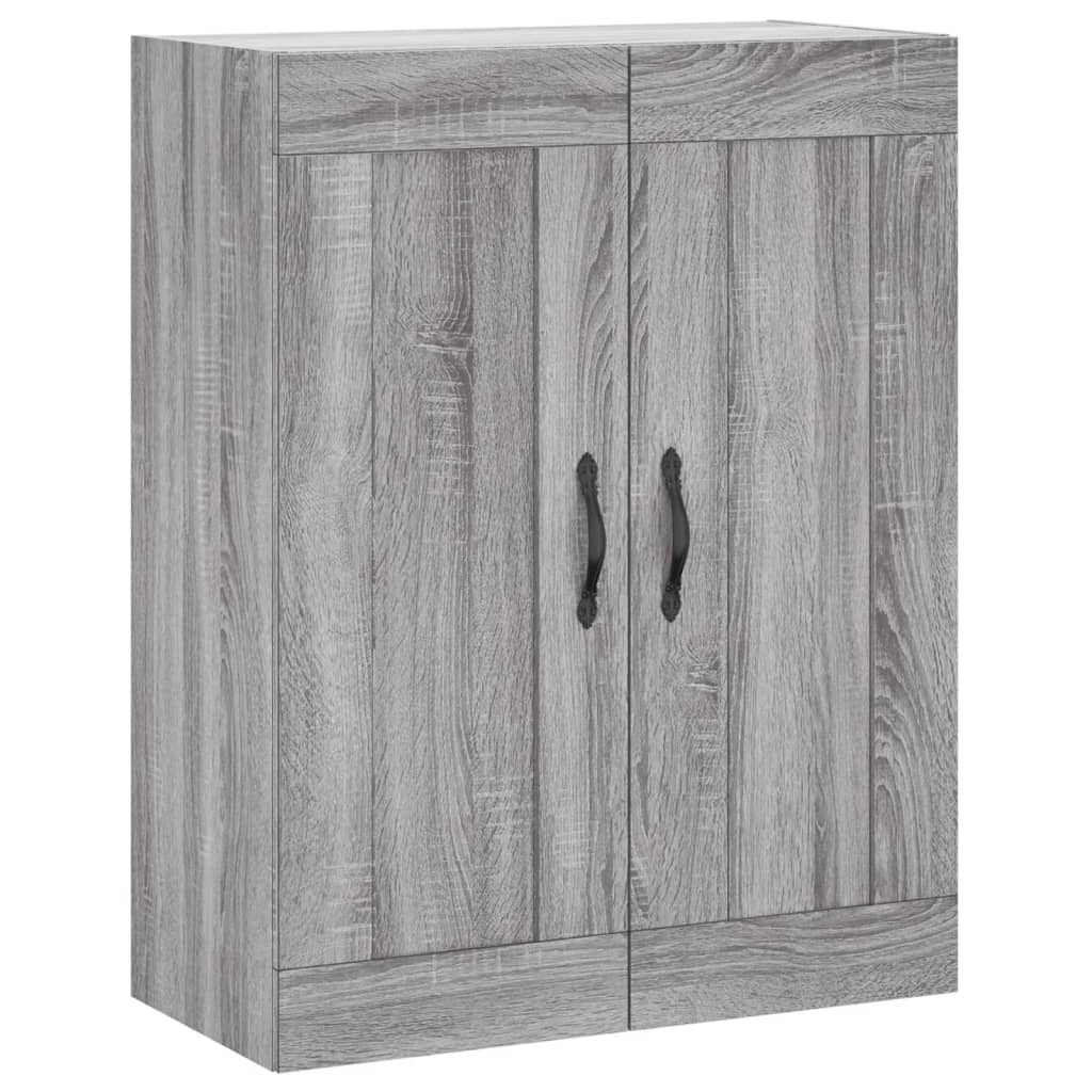 vidaXL Wall Mounted Cabinet Grey Sonoma 69.5x34x90 cm Engineered Wood 2