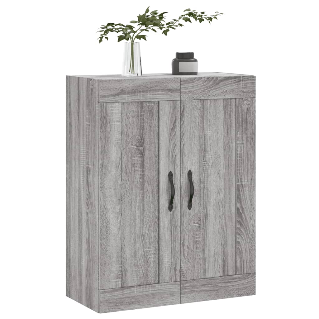 vidaXL Wall Mounted Cabinet Grey Sonoma 69.5x34x90 cm Engineered Wood 4