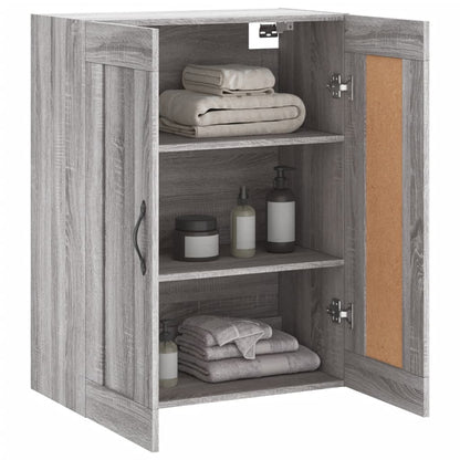vidaXL Wall Mounted Cabinet Grey Sonoma 69.5x34x90 cm Engineered Wood 5