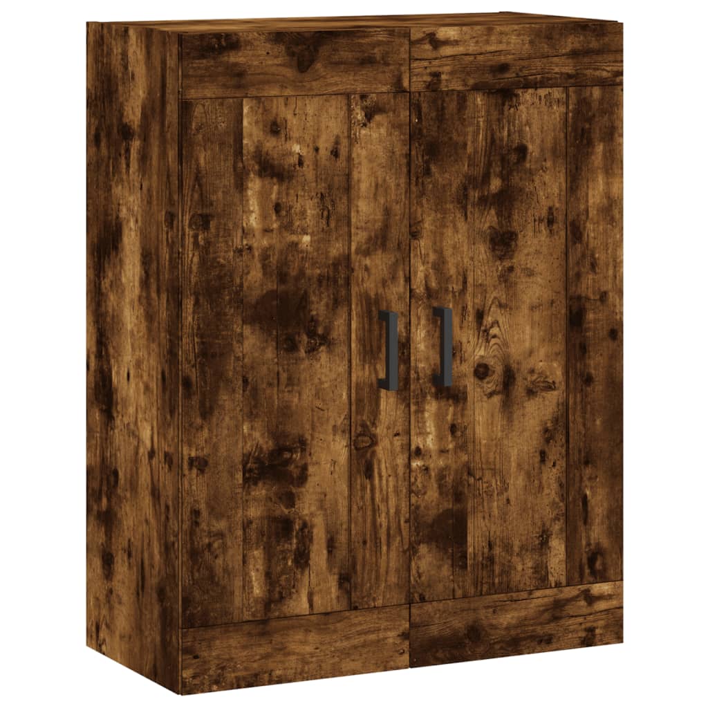 vidaXL Wall Mounted Cabinet Smoked Oak 69.5x34x90 cm Engineered Wood 2