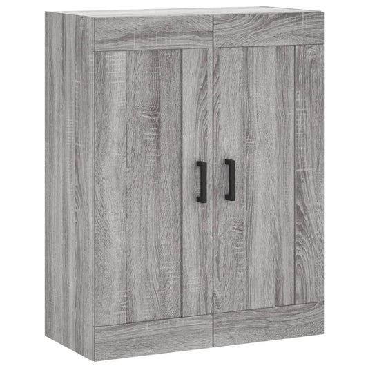 vidaXL Wall Mounted Cabinet Grey Sonoma 69.5x34x90 cm Engineered Wood 2