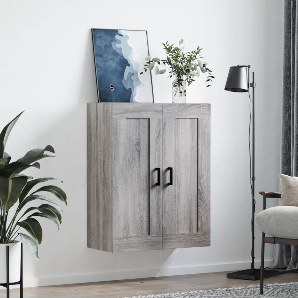 Wall Mounted Cabinet 69,5x34x90 cm Engineered Wood Grey sonoma