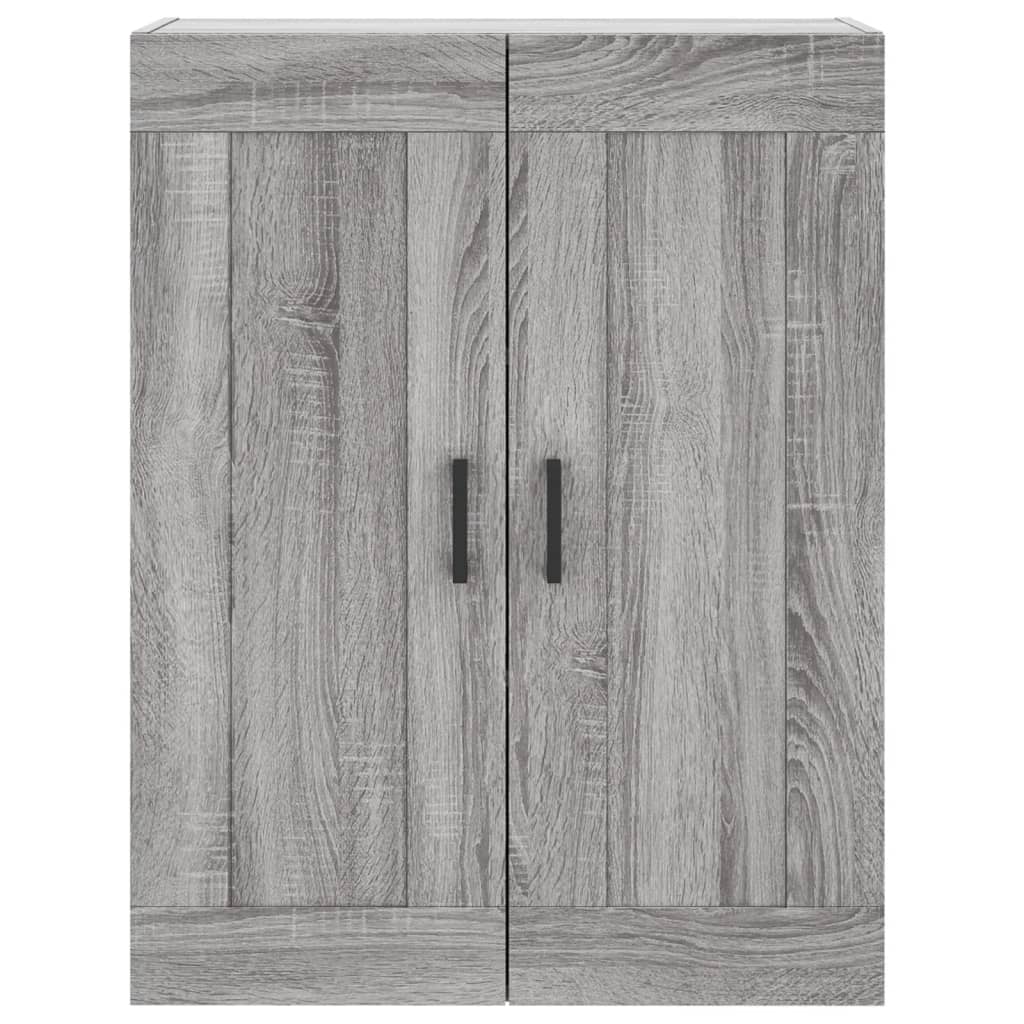 vidaXL Wall Mounted Cabinet Grey Sonoma 69.5x34x90 cm Engineered Wood 6