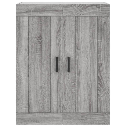 vidaXL Wall Mounted Cabinet Grey Sonoma 69.5x34x90 cm Engineered Wood 6