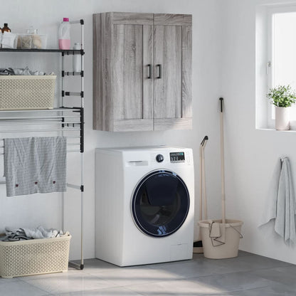 Wall Mounted Cabinet 69,5x34x90 cm Engineered Wood Grey sonoma