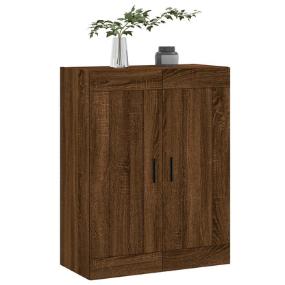 vidaXL Wall Mounted Cabinet Brown Oak 69.5x34x90 cm Engineered Wood 4