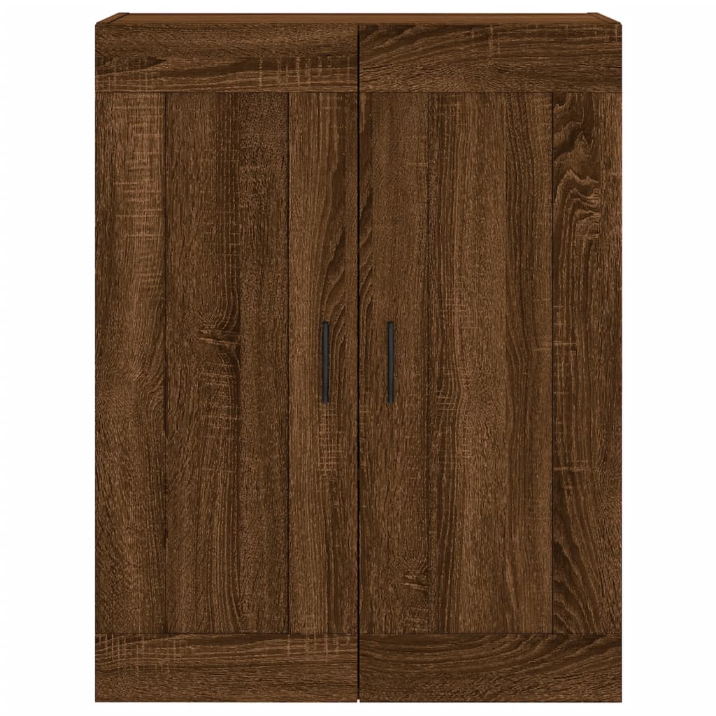 vidaXL Wall Mounted Cabinet Brown Oak 69.5x34x90 cm Engineered Wood 6