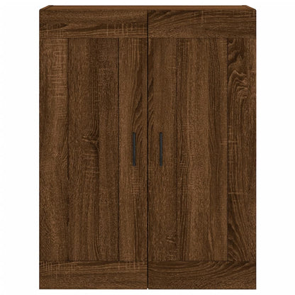 vidaXL Wall Mounted Cabinet Brown Oak 69.5x34x90 cm Engineered Wood 6