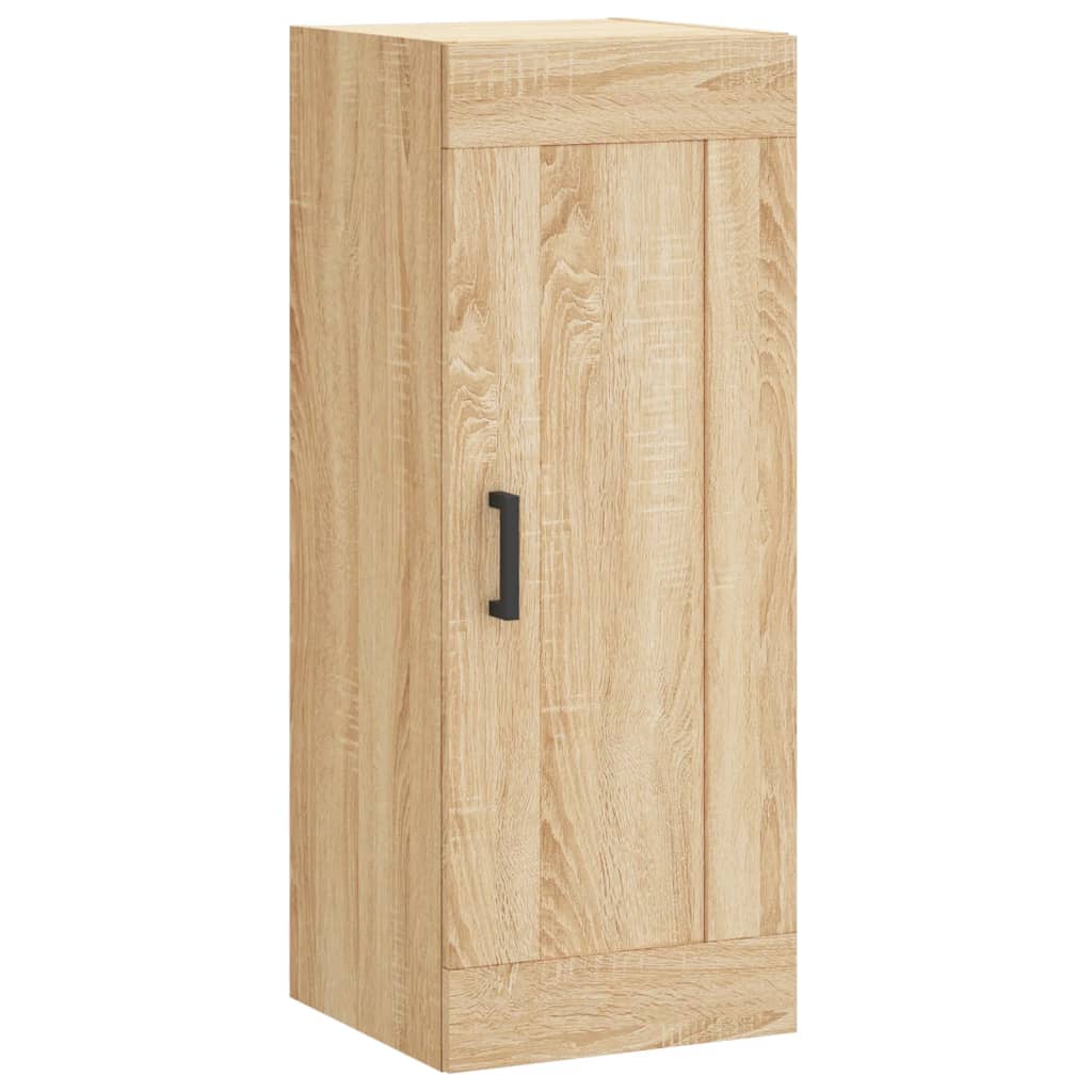 vidaXL Wall Mounted Cabinet Sonoma Oak 34.5x34x90 cm Engineered Wood 2