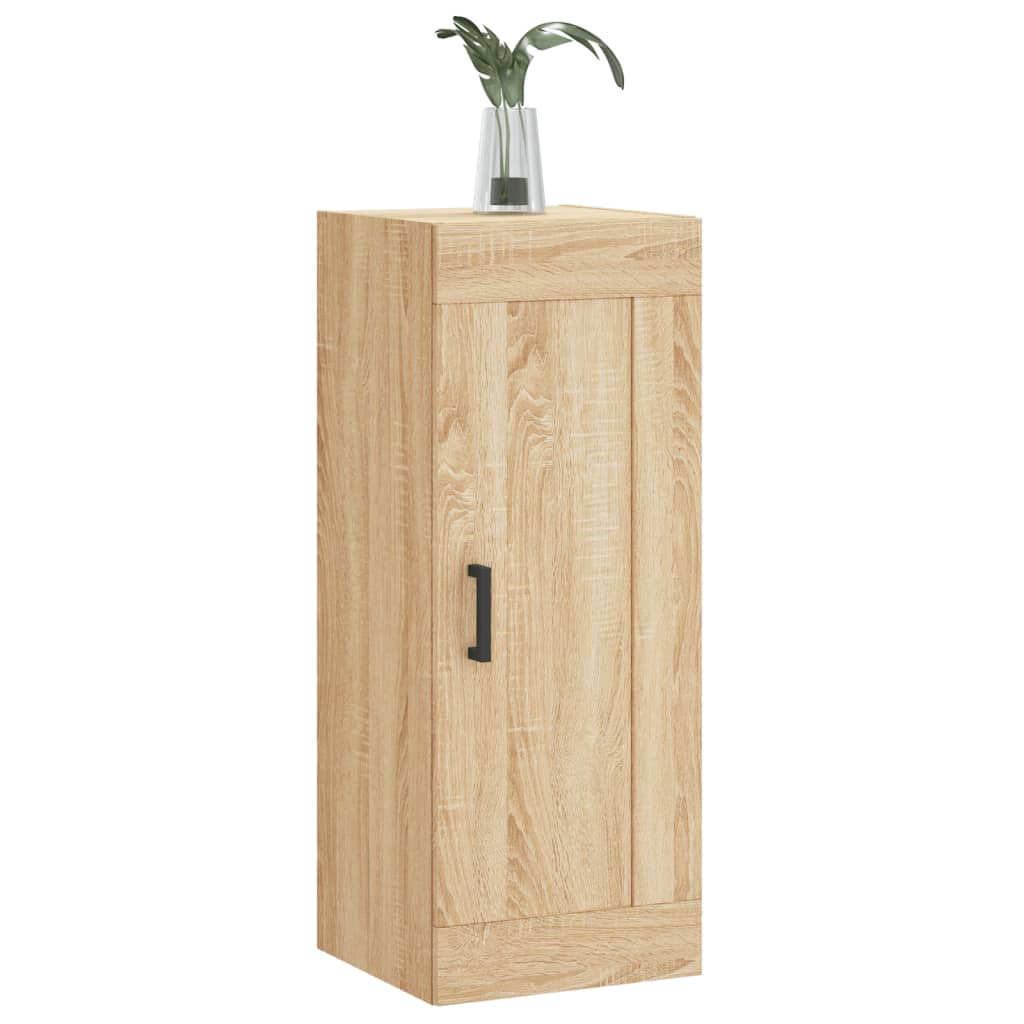 vidaXL Wall Mounted Cabinet Sonoma Oak 34.5x34x90 cm Engineered Wood 4