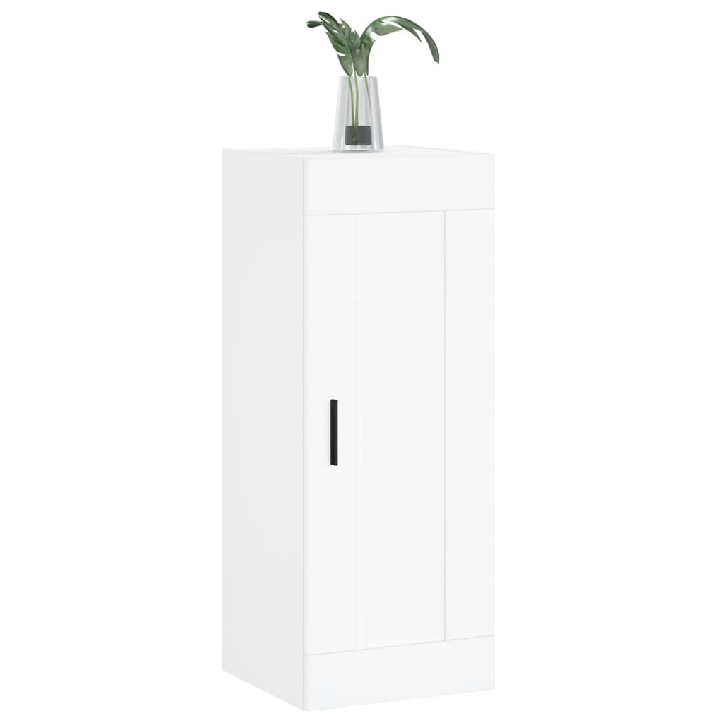 vidaXL Wall Mounted Cabinet White 34.5x34x90 cm Engineered Wood 4