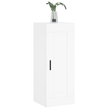 vidaXL Wall Mounted Cabinet White 34.5x34x90 cm Engineered Wood 4