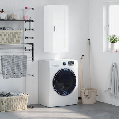 vidaXL Wall Mounted Cabinet White 34.5x34x90 cm Engineered Wood 1