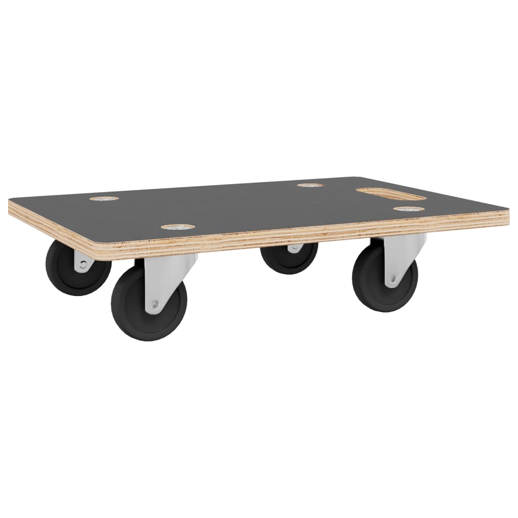 vidaXL Transport Trolleys 2 pcs Rectangular 80x55x11.5 cm 3