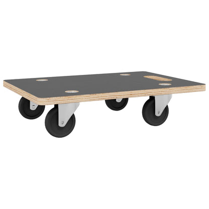 vidaXL Transport Trolleys 2 pcs Rectangular 80x55x11.5 cm 3