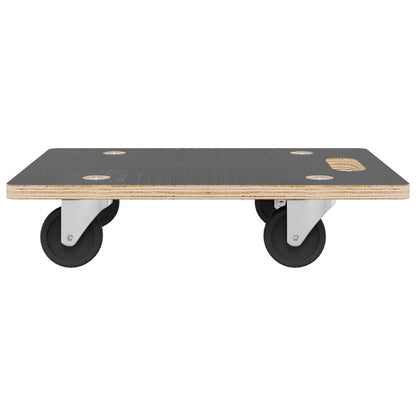 vidaXL Transport Trolleys 2 pcs Rectangular 80x55x11.5 cm 4