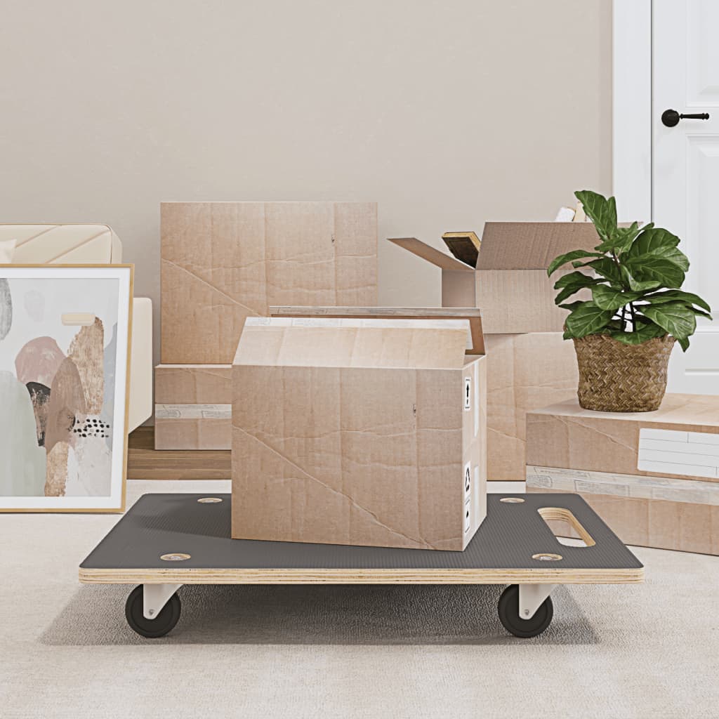 vidaXL Transport Trolleys 2 pcs Rectangular 80x55x11.5 cm 1