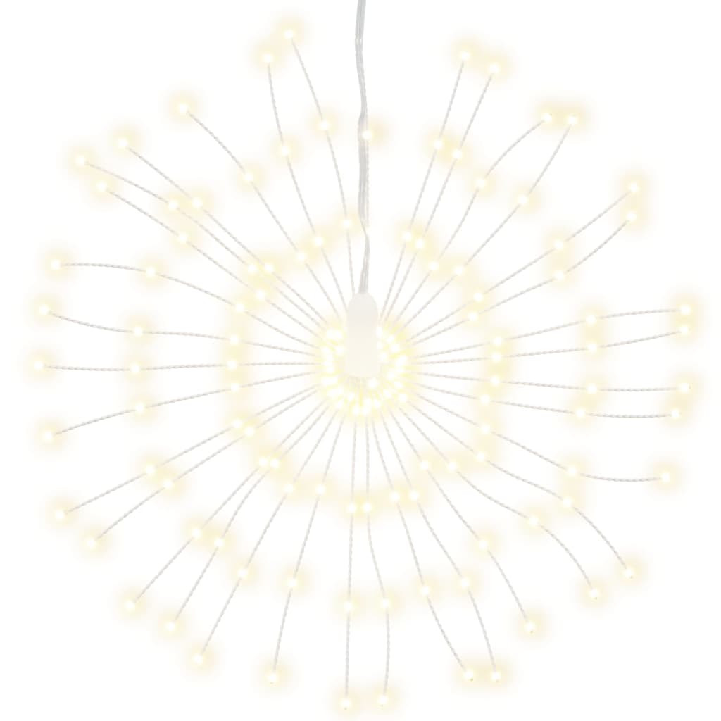 vidaXL Christmas Starburst Lights 140 LEDs 8 pcs Warm White 17 cm 3