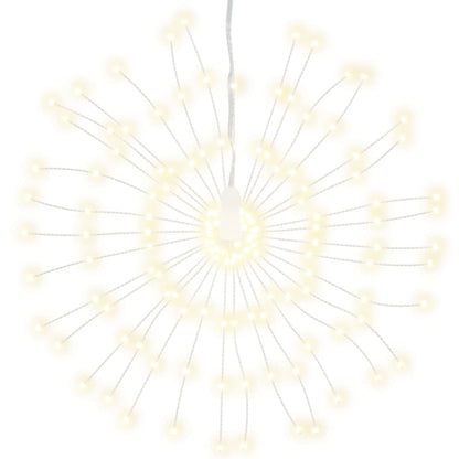 vidaXL Christmas Starburst Lights 140 LEDs 8 pcs Warm White 17 cm 3