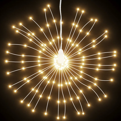 vidaXL Christmas Starburst Lights 140 LEDs 8 pcs Warm White 17 cm 4