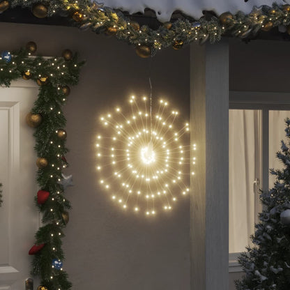 vidaXL Christmas Starburst Lights 140 LEDs 8 pcs Warm White 17 cm 1